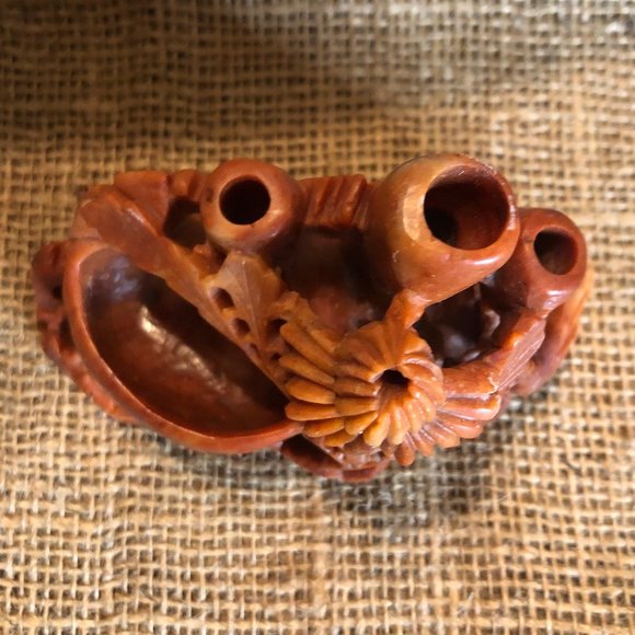 Vintage Stone Chinese Ink Well - Brush Pot MCM - Picture 2 of 7